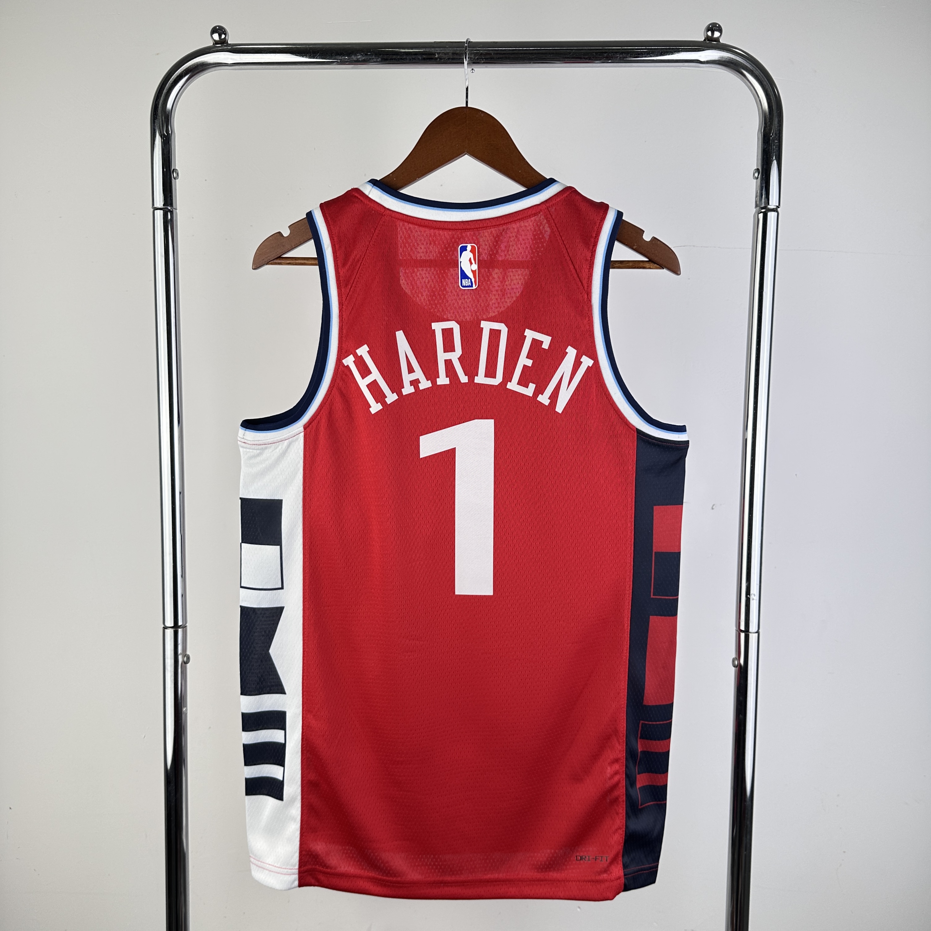 Men Los Angeles Clippers #1 Harden Red Season Jordan style 2025 NBA Jersey->los angeles clippers->NBA Jersey